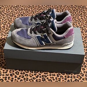 New Balance Kids' Blue and Purple Sneakers